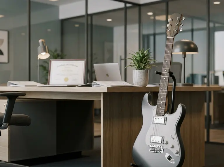 Сертификат на электрогитару